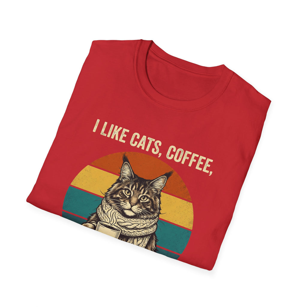 I Like Cats, Coffee & Maybe 3 People T-Shirt