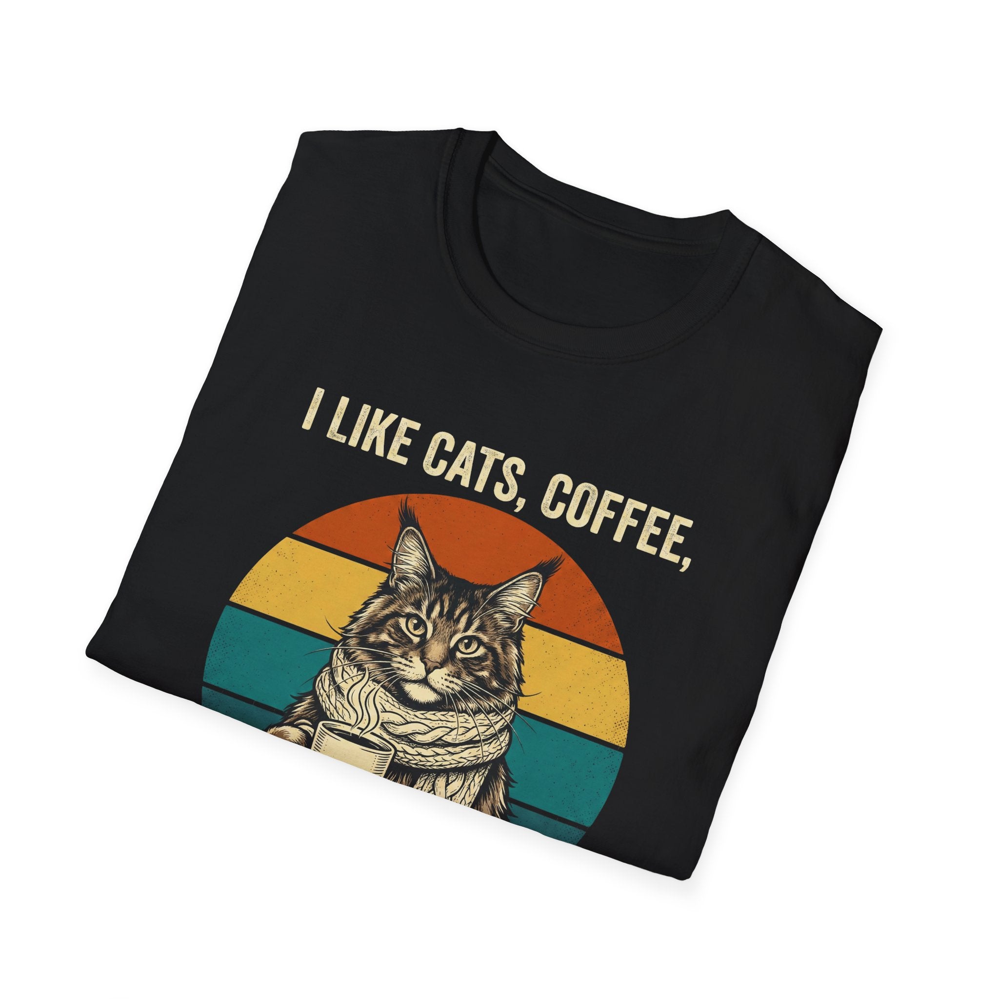 I Like Cats, Coffee & Maybe 3 People T-Shirt