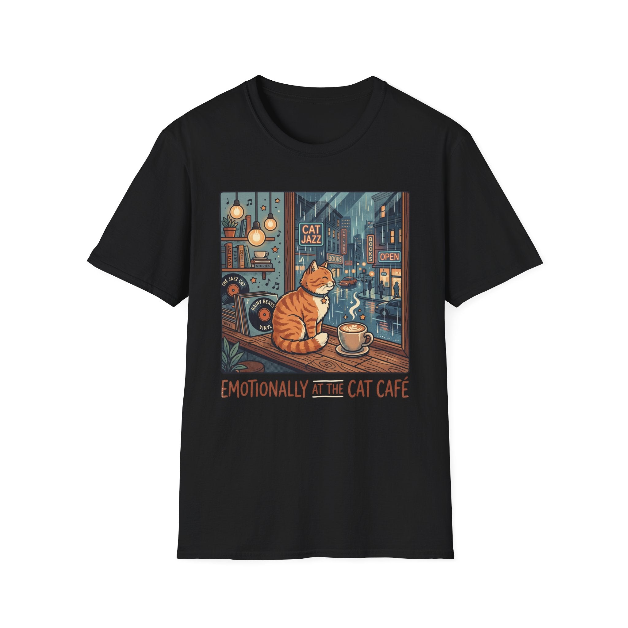 Emotionally Cat Cafe T-Shirt v2