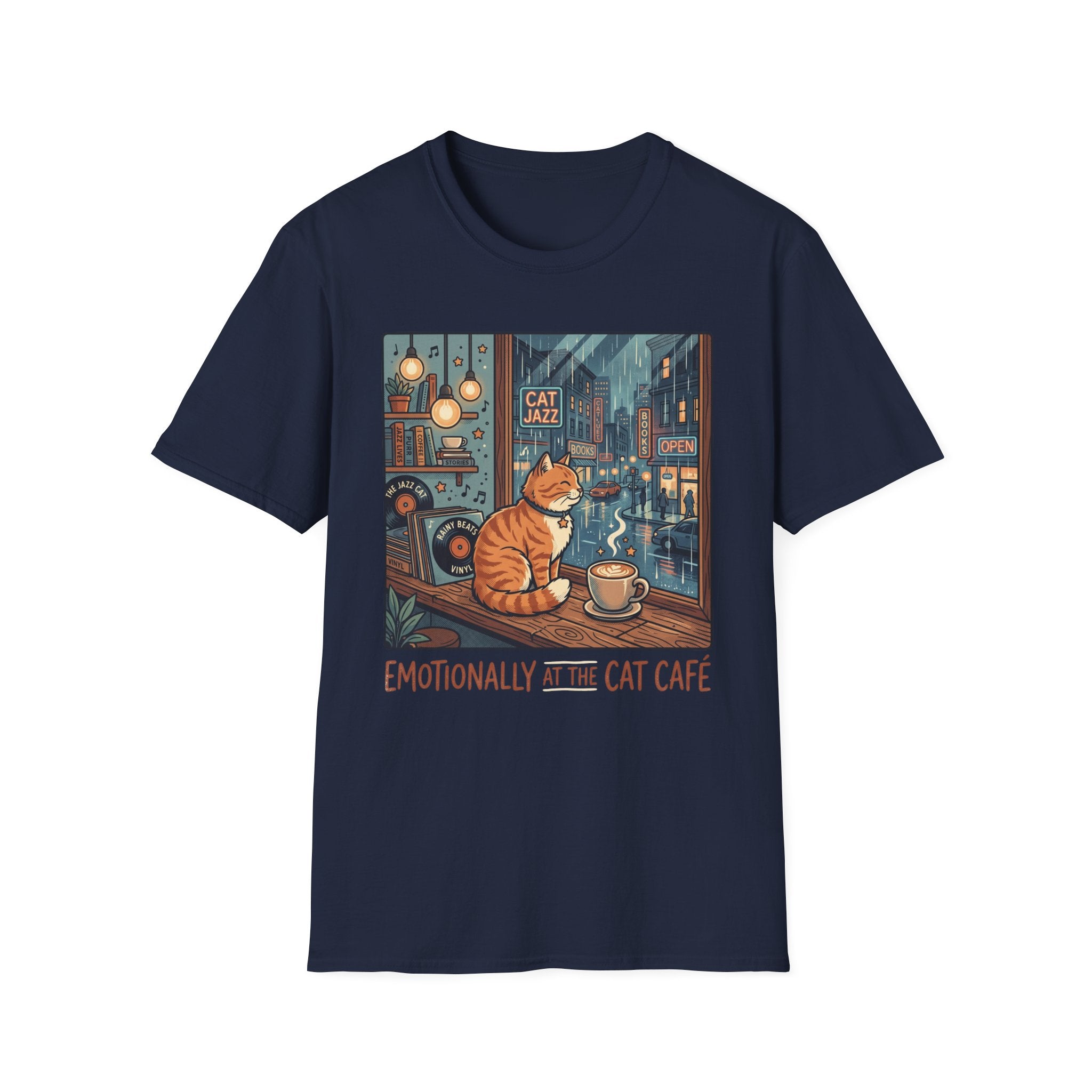 Emotionally Cat Cafe T-Shirt v2