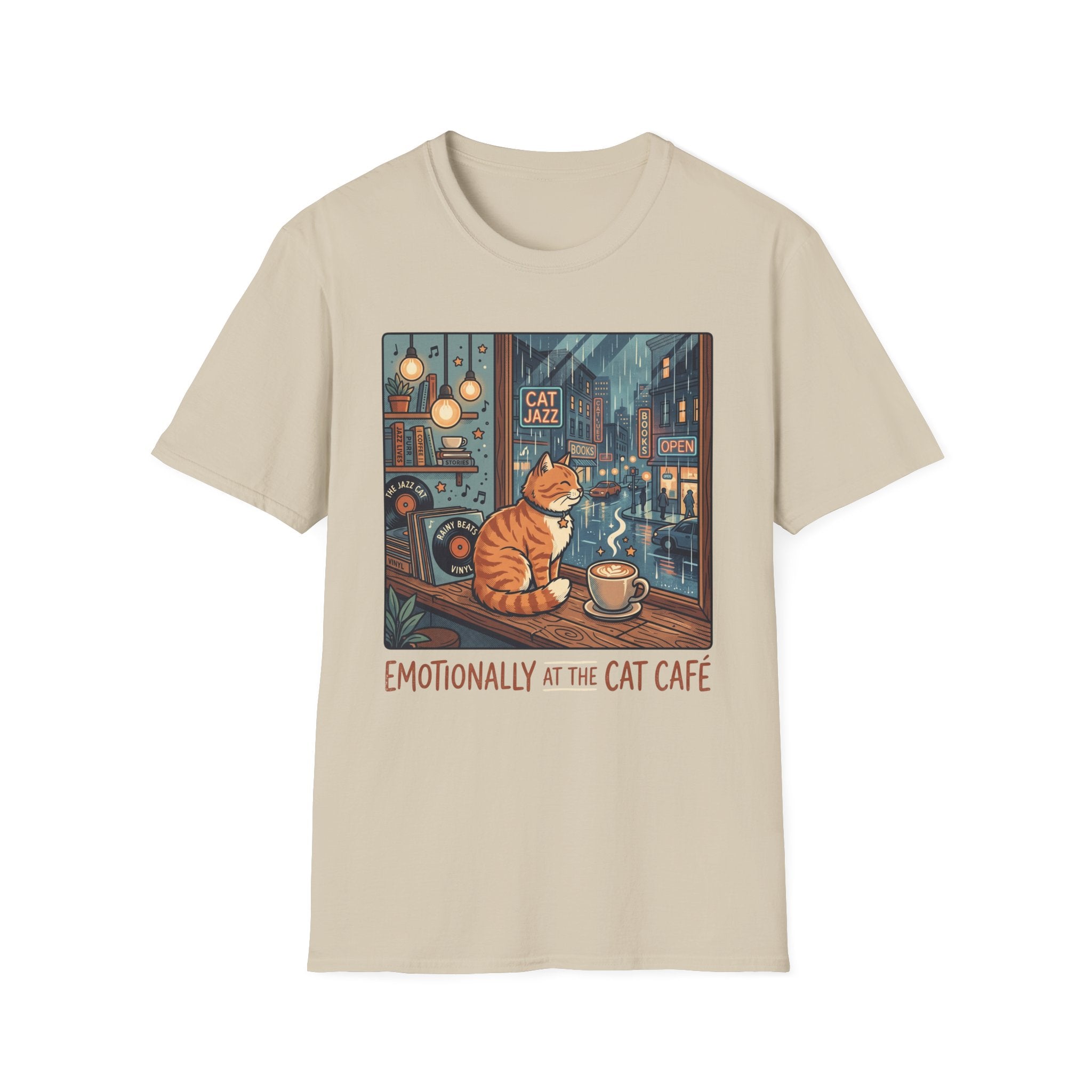 Emotionally Cat Cafe T-Shirt v2