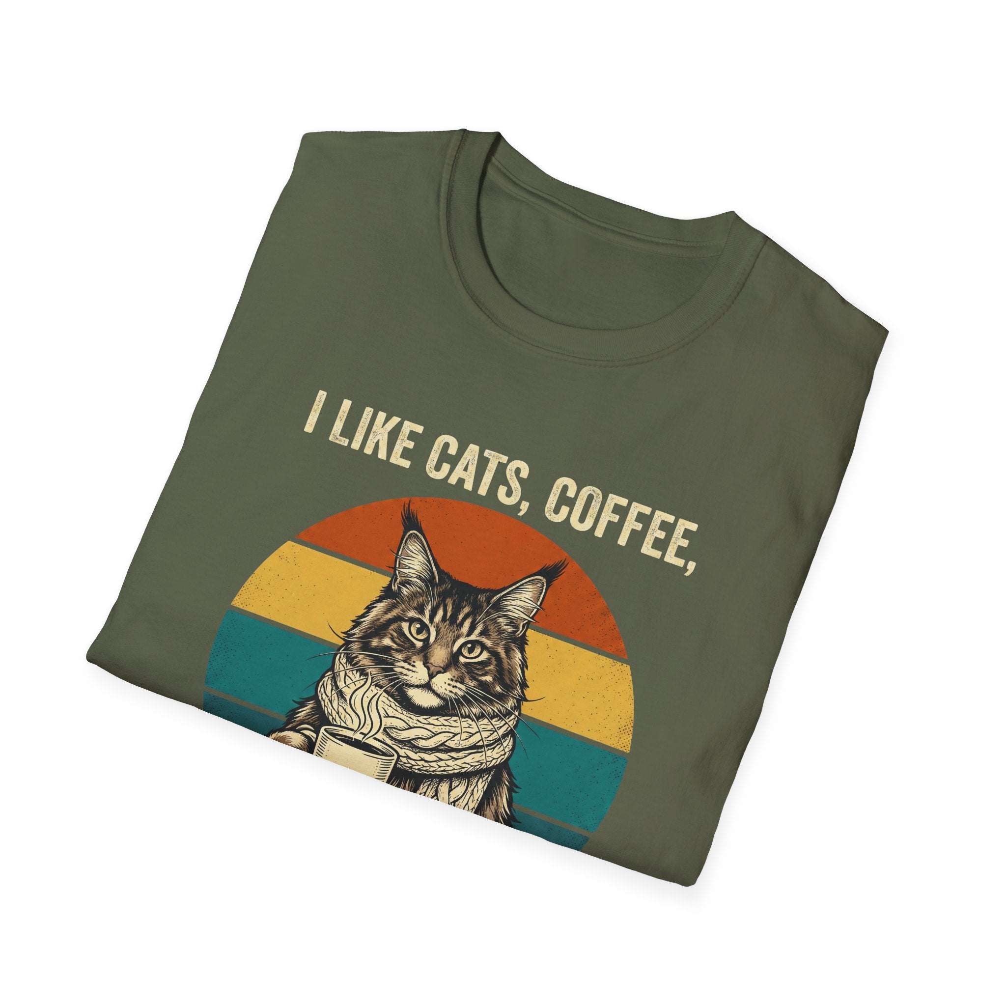 I Like Cats, Coffee & Maybe 3 People T-Shirt